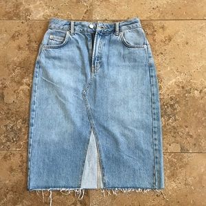 Top Shop Jean Skirt